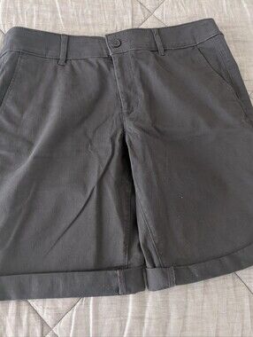 NWT! Never Worn! Loft Dark Gray Curvy Bermuda Shorts